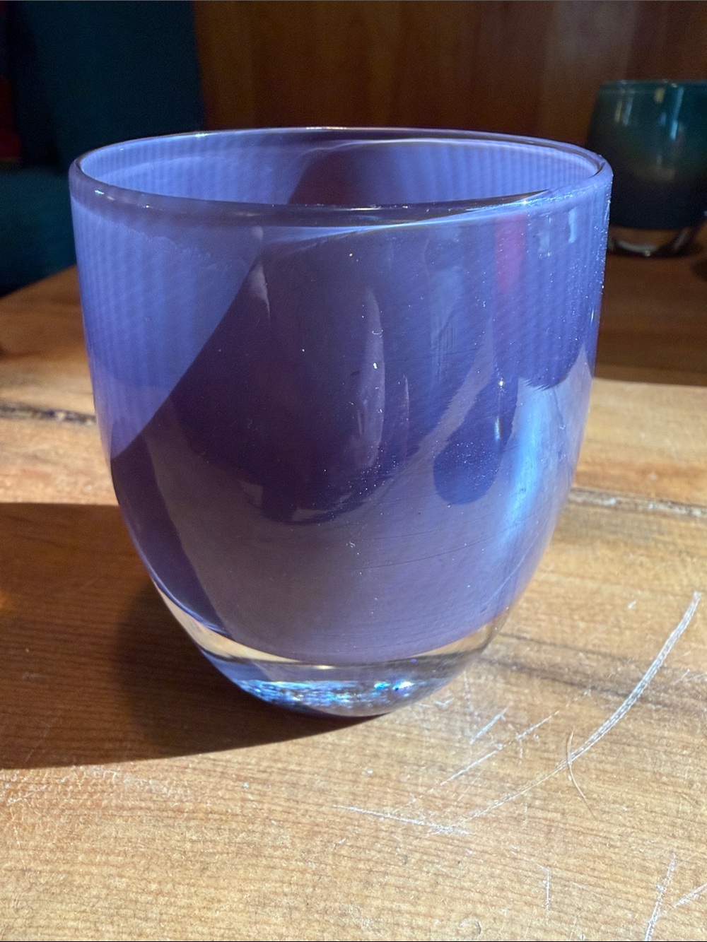 Glassybaby Purple glass votive